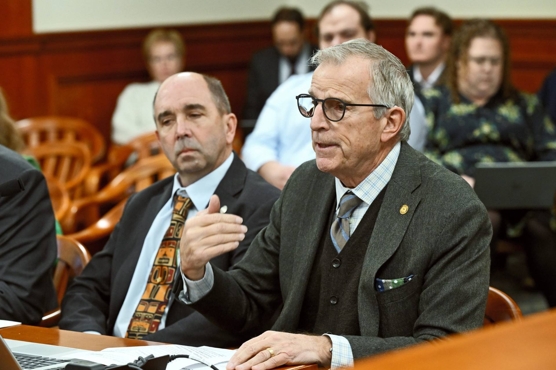 Tisdel testifying before the House Government Operations Committee.